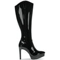 thumbnail image 4 of Thalia Sodi Womens Trixi Dressy Platform Knee-High Boots, 4 of 5