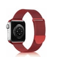 thumbnail image 2 of Compatible for Apple Watch Band 38mm 40mm 41mm , Stainless Steel Mesh Loop Band Adjustable Magnetic Replacement Wristband Compatible with iWatch Series 7 6 5 4 3 2 1 SE-Red, 2 of 3
