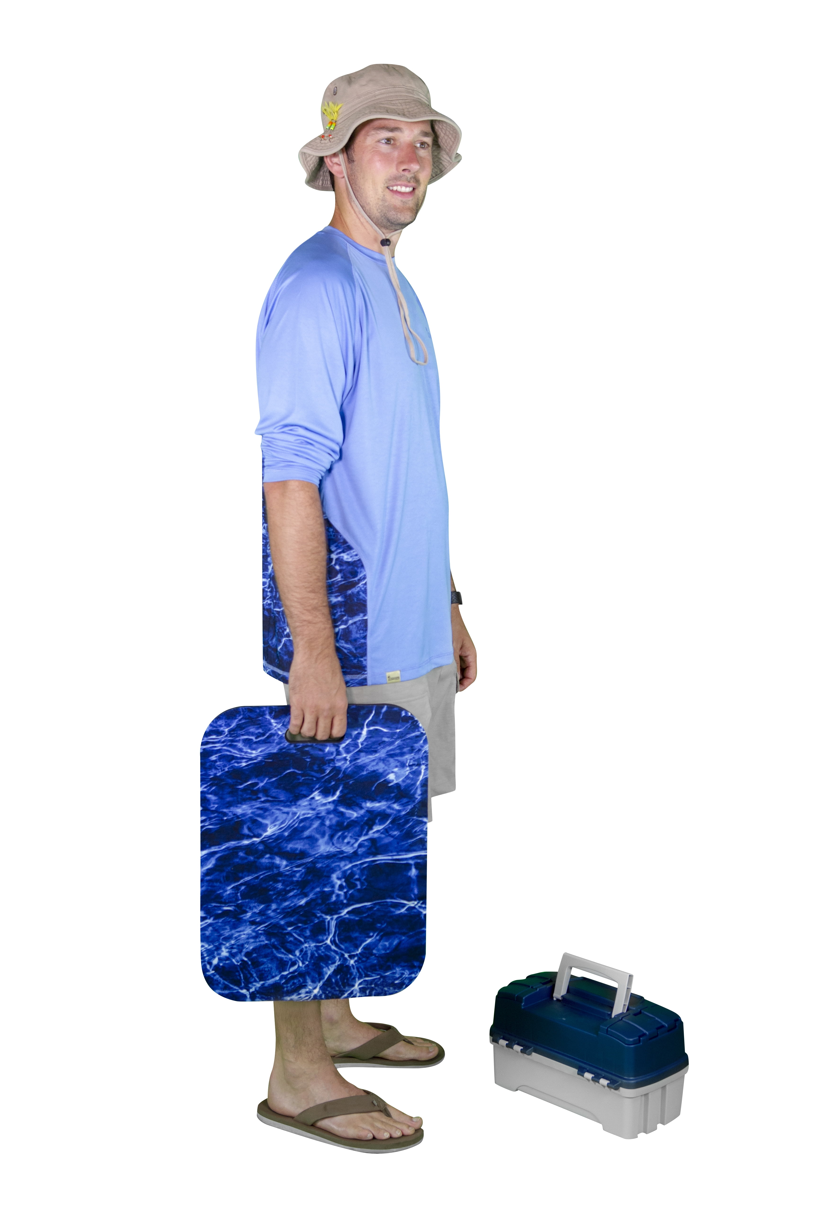 Earth Edge Mossy Oak Elements Aqua Pad 15"x20"x1.2" Seat Cushion and Kneeler Pad for Fishing, Boating, Canoeing, Camping