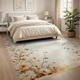 thumbnail image 3 of ODIKA 8'x10' Washable Area Rug Neutral Vintage Fall Boho Distressed Botanical Vines Border Cream for Living Room, Under Sectional, Family , Durable, Non-Slip, 3 of 7