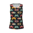 thumbnail image 4 of Lsque Retro Video Game Printed Workout Tank Tops for Women, Athletic Sports Tank Tops, Compression Sleeveless Dry Fit Shirts,Sleeveless Yoga Shirt-Large, 4 of 9