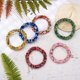 thumbnail image 4 of 6Pcs 6 Colors Glass Beaded Crochet Stretch Bracelets Set Fashion Nepal Bracelets for Women Mixed Color Inner Diameter: 1-7/8 inch(4.7cm) 1Pc/color, 4 of 7