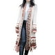 thumbnail image 1 of Jumpingount Cárdigan tejido de manga larga con borlas para viajes y playa, prendas de vestir para invierno, suéter térmico elegante reutilizable para Abrigos y chamarras Albaricoque Jumpingount AP015553-02, 1 of 5
