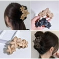 thumbnail image 6 of RUseeN 4 Pcs Big Flower Hair Clips for Women, Non-Slip Strong Hold Jaw Clips, Large Matte Claw Clips for Thick Hair, Accessories for Women and Girls, 6 of 7
