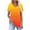 Yellow3, variant on fatyb Tops Summer for Women V Neck Short Sleeve Pleated Shirts Print Casual Womens Gradient Blouses