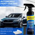thumbnail image 3 of Car Coating Spray, Quick Effect Coating Agent,Quickly Coat Car Wax Spray,Car Scratch Wax Polish Spray Waterless Wash,Oil Film Emulsion Glass Cleaner (1 Pc+Sponge+Cloth), 3 of 7
