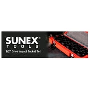 Sunex Tools 26-Piece 1/2 Drive Metric Impact Socket Set, Cr-Mo Steel, 10mm to 36mm