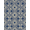 Blue Grey, Pattern 4, variant on Design&I 5'x7' Washable Area Rug Flatweave & Daily Traffic Ready Bathroom Minimalist Intersecting Blocks Abstract Contemporary for Guest Room, Lounge, Apartment
