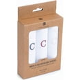 thumbnail image 6 of 3-Piece Pure Cotton Initial Letter Embroidered Handkerchiefs, C, 6 of 7