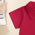 thumbnail image 5 of Xudanell Baby Boy Outfit Cute Toddler Clothes Short Sleeve Pocket T Shirt Checkered Shorts Kids Suits for Boys Red 18-24 Months, 5 of 8