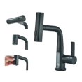 thumbnail image 1 of Temperature Digital Display Basin Faucet for Bathroom Pull Out Waterfall Stream 3 Way Sprayer, 1 of 7