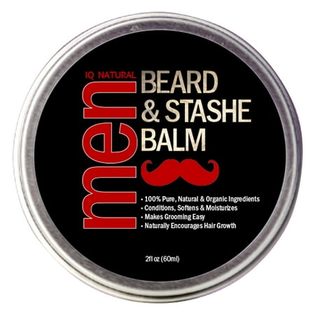 Beard Balm for Men Care - Leave in Beard Conditioner, Heavy Duty Beard Wax, Mustache Butter & Softener - for Styling, Shaping, Grooming &
