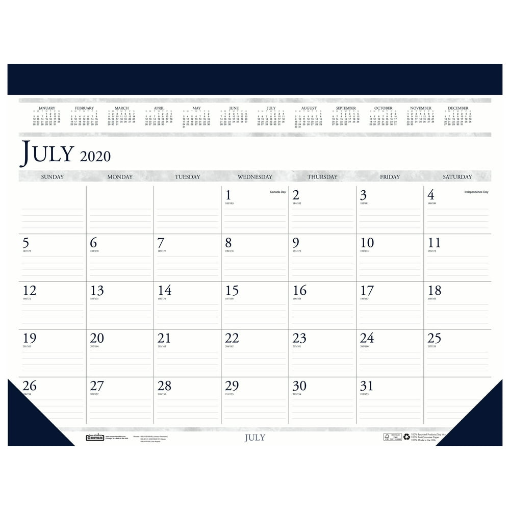 House of Doolittle 2020-2021 17 x 22 Desk Calendar, Academic 155-21