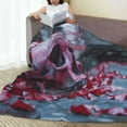 thumbnail image 6 of Vsdgher Gothic Red Skull Cemetery Ultra-Soft Micro flannel Blanket Throw Blankets for Couch Sofa, Bed (4 sizes)-80"x60", 6 of 7