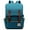 Peacock Blue, variant on BadPiggies Vintage Travel Backpack for Women Men Satchel Rucksack Bag Laptop Backpack with USB Charging Port