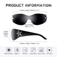 thumbnail image 4 of Gafas de sol Eiuizah Y2K estilo escudo envolvente unisex, 4 of 6