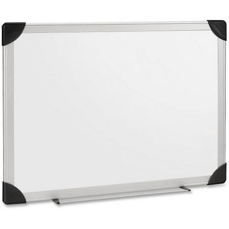 Lorell Aluminum Frame Dry-erase Boards 72" (6 ft) Width x 48" (4 ft) Height - White Styrene Surface - Aluminum Frame - 1 Each