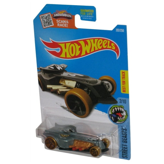 Hot Wheels Street Beasts 2/10 (2015) Grey Bad Ratittude Toy Car 202/250