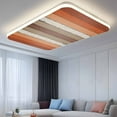 thumbnail image 2 of Burnt Orange Brown Fluorescent Light Covers, Farmhouse Vintage Wooden Magnetic Light Covers for Ceiling Lights, Fluorescent Ceiling Shade Filters for Classroom Bedroom Office 4x2Ft x 1PCS, 2 of 8