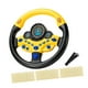 thumbnail image 5 of Volante de juguete para niños, controlador de conducción simulado, volante portátil, juego de coche para niños, juguete con sonido para niños pequeños Amarillo, 5 of 8