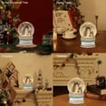 thumbnail image 7 of Musical Christmas Snow Globe, Lighted Cake Base and Snowman with Formal Hat, Swirling Glitters&8 Songs&Timer, Battery Operated Singing Snow Lantern for Home Decor Xmas Gift, 7 of 7