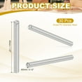 thumbnail image 2 of Uxcell 3mm x 40mm Dowel Pin Stainless Steel, 30 Pcs 304 Stainless Steel Pegs for Shelves Furniture Fixing, Silver, 2 of 7