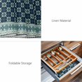 thumbnail image 6 of Placemats Set of 4, Dark Blue Flowers Woven Placemat, Linen Place Mats for Kitchen/Dining Tables, Vintage Rustic Abstract Floral Aesthetic Washable Table Mats for Party, 6 of 8