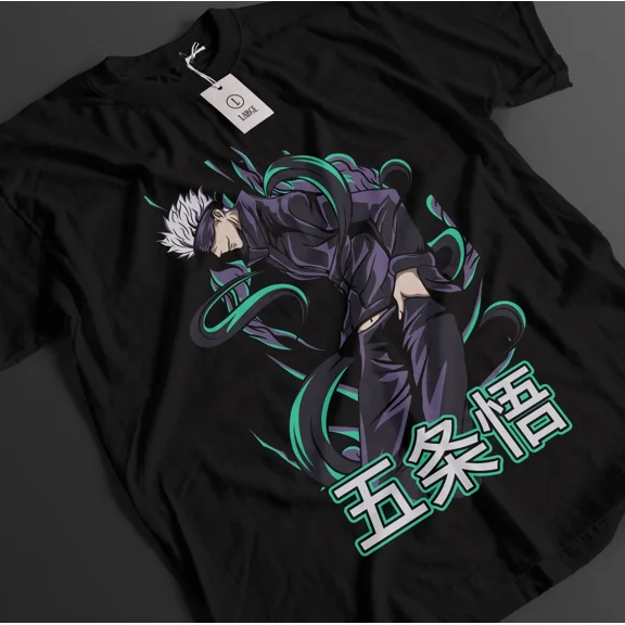 RARE Jujutsu Kaisen Shirt Gojo Satoru T-Shirt Sukuna Toji Top JJK Anime Unisex Tee
