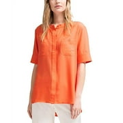 DKNY High-Low Shirt (Coral, M)