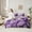 Beige Purple, variant on Manfei Kawaii Kitten Twin Bedding Sets 7pcs,Purple Flower Butterfly Bedding Comforter Set 7pcs,Pet Animal Sheet Sets,Reathable Bedroom Decor Reversible