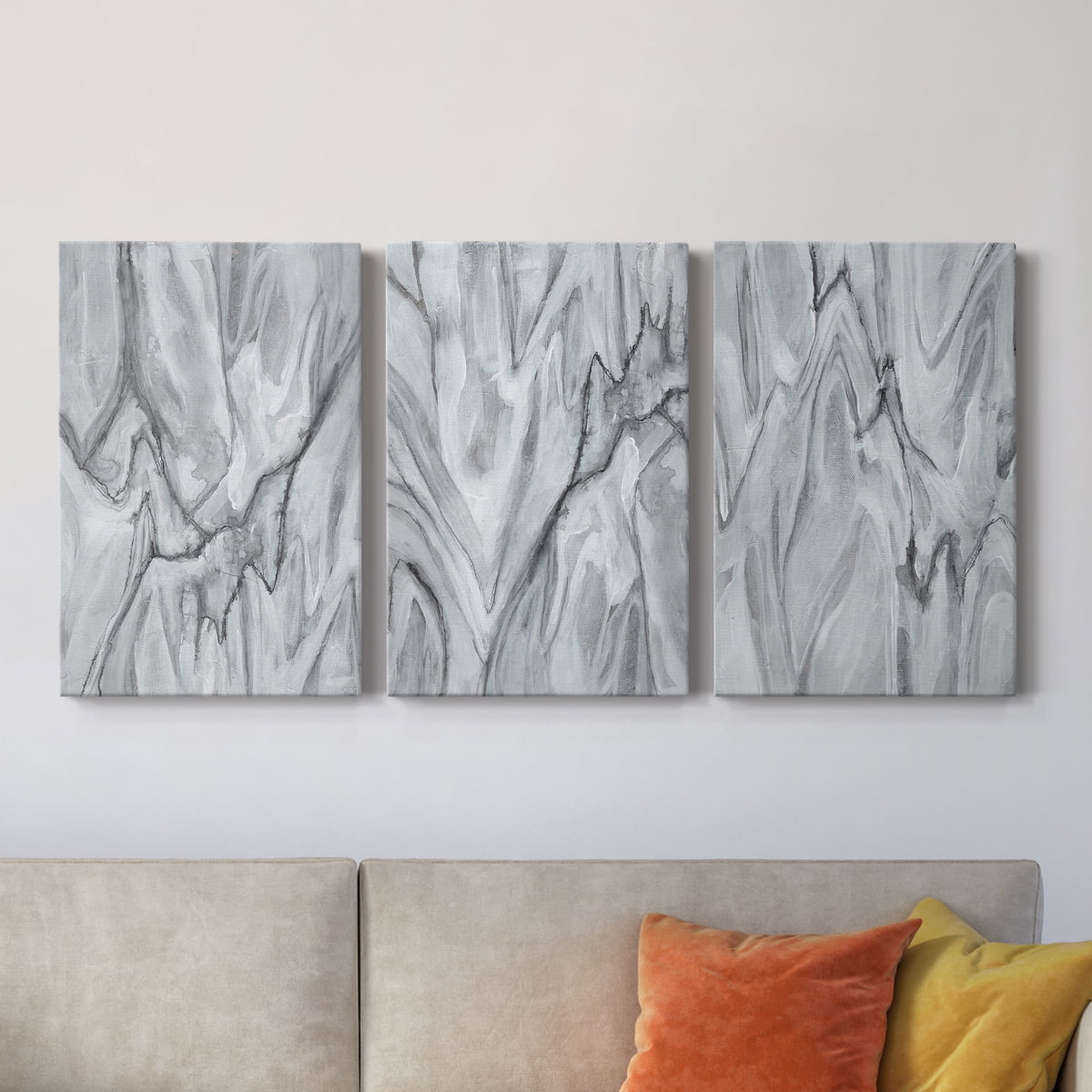 Marbled White I Premium Gallery Wrapped Canvas - Ready to Hang - 18 x 27 Each
