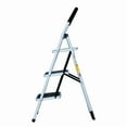 BuyHive Large Heavy Duty Solid 3 Step Ladder, EN131 Folding, 300 lb
