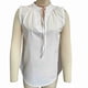 thumbnail image 1 of Blusa con cuello en V y cordones, blusa con cuello en V y cordones para mujer, camisa con cordones, respuesta rápida, 1 of 2
