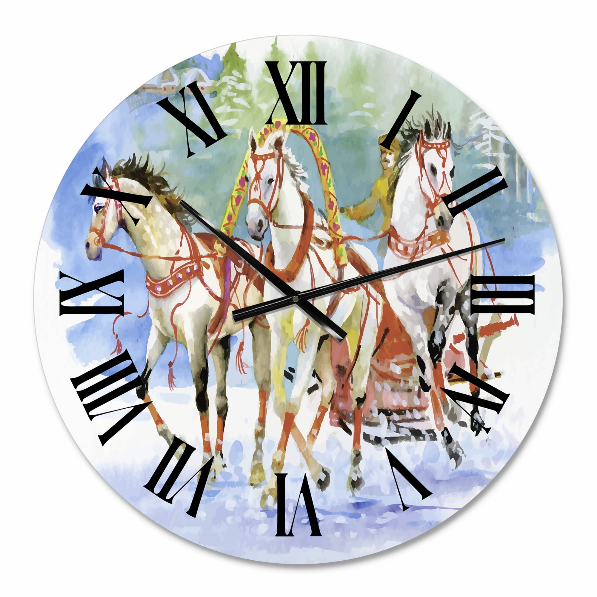 Designart 1 in Farmhouse Wall Clock