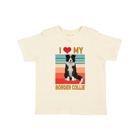 

Inktastic Border Collie Dog Retro Gift Toddler Boy or Toddler Girl T-Shirt