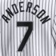 thumbnail image 4 of Camisetas de béisbol de la famosa marca Chicago con bordados para hombres, mujeres y jóvenes, personalizadas #7 ANDERSON #10 MONCADA #35 THOMAS #72 FISK, 4 of 5