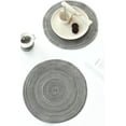 thumbnail image 3 of Round Placemats Set of 4 Round Table Placemats Braided Cotton Place Mats 15 inch for Kitchen Dining Table Holiday Party, 3 of 6