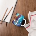 thumbnail image 4 of Yiaed Dreamy Night Sky White Horse Print Ceramics Coffee,Large Handle Design,Extra Large Tea and Coffee Cup for Office and Home Mugs, 4 of 6
