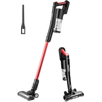 EUREKA Cordless Vacuum Cleaner, Hight Efficiency for All Carpet and Hardwood Floor LED Headlights, Convenient Stick and Handheld Vac, Basic Red