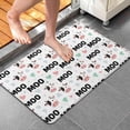 thumbnail image 4 of White Cow Moo Heart Pattern Bathroom Rugs Mat,Non Slip Microfiber Bathroom Rug,Rubber Backing,Soft Bathroom Mats for Bathroom Floor,Tub and Shower,20x32in(50x80cm), 4 of 5