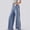 Light Blue01, variant on Baggy Jeans Striped Womens Stretchy Jeans Elastic Waist Track Pants | Denim Fabric, High Waisted, Bow, Pinstripe Patchwork, 4 Pockets, Stretch Pants for Girls, Cute Casual Outfits