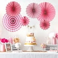 thumbnail image 2 of Xingzhi Circular handmade paper flower fan, 2 of 8