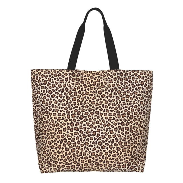 Easygdp Leopard Print-2 Bolsas Tote para Mujer, Bolsos de Hombro para Viaje, Bolsos de Mano de Gran Capacidad para Compras y Trabajo
