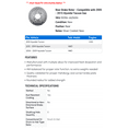 thumbnail image 2 of Rear Brake Rotor - Compatible with 2005 - 2015 Hyundai Tucson Gas 2006 2007 2008 2009 2010 2011 2012 2013 2014, 2 of 2