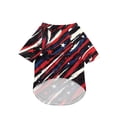 thumbnail image 4 of Dog Shirt for Large Dogs Patriotic Pet Clothes Polyester Fabric Fourth of July Navy Blue Xl 1 Pack, 4 of 5