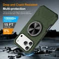 thumbnail image 6 of Allytechgroup Rugged Case for iPhone 17 Pro, [Compatible with Magsafe] Ring Grip Stand Magnetic Cover Compatible with Car Mount Shock-Resistant Bumper Phone Case for Women Men, Orange, 6 of 7