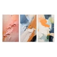 thumbnail image 2 of Designart "Gentle Serenity Pink Abstract Painting" Abstract Painting Wall Art Set Of 3 - Modern Pink Gallery Set For Office Decor, 2 of 6
