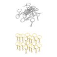 thumbnail image 1 of Paquete de 40 Llaves, Soporte , Llavero, Llavero, Doble Lazo con Cadena de Eslabones, 1 of 9