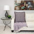 thumbnail image 3 of Parkland Collection Transitional Stripes Purple Square 24" x 24" Pillow, 3 of 7