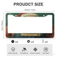 thumbnail image 3 of 2 Pieces 2024 Christmas Santa Claus License Plate Frames Christmas Decorations Auto Decorative Frames Cars Protector Cover Holder Stainless Aluminum 2 Hole for US And CA, 3 of 6